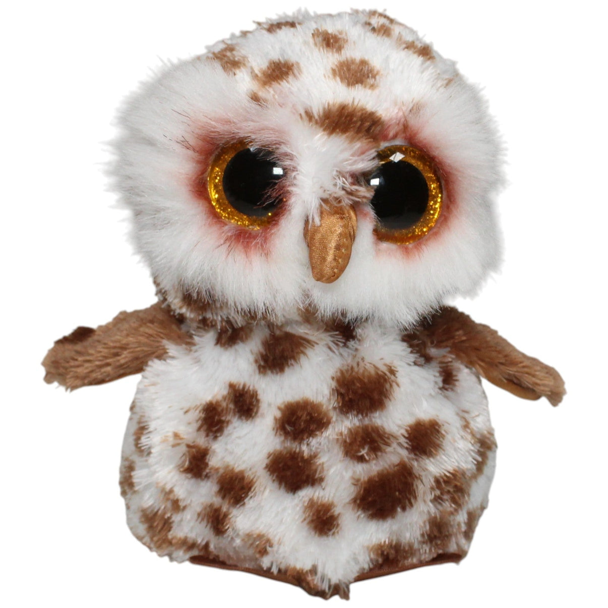 123000022010 TY Kleine Eule Whoolie mit Glitzeraugen Kuscheltier Kumpel Leo 16cm Braun ebay - stofftiere