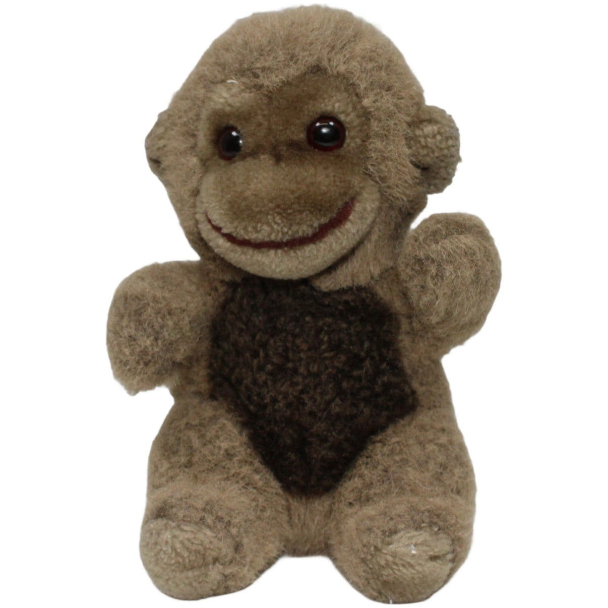123000022016 Bauer Süßer kleiner Affe, sitzend Kuscheltier Kumpel Leo 15cm Affe Braun