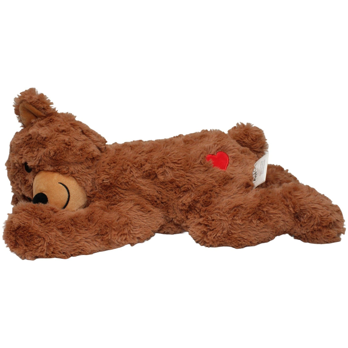 123000022018 MultiFit Tiernahrung AniOne, liegend Bär (ohne Herzschlagsimulation) Kuscheltier Kumpel Leo 40cm Braun Bär