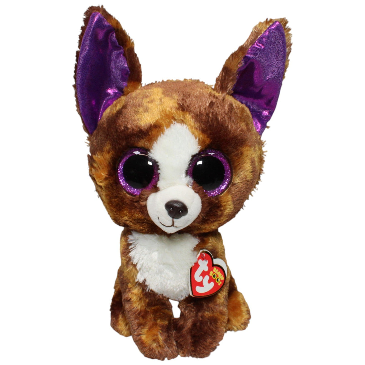 123000022027 TY Beanie Boos, Chihuahua Dexter Kuscheltier Kumpel Leo 2017 29cm Braun