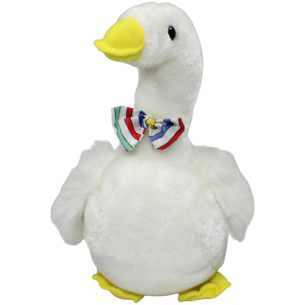 Süße Gans mit bunter Schleife