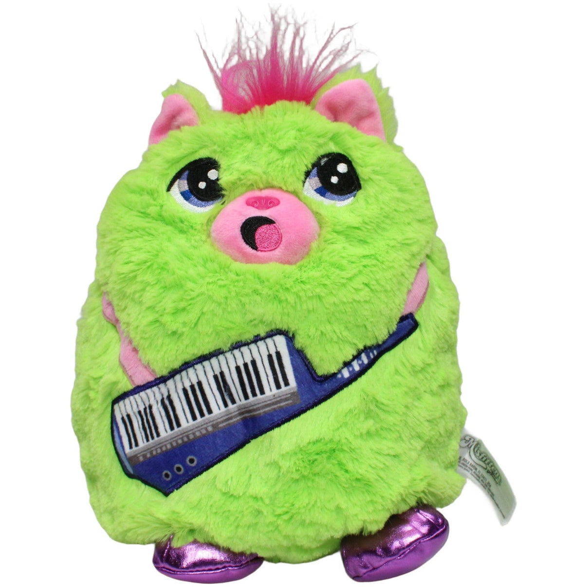 123000022091 Basic Fun! Misfittens, singende grüne Katze mit Keyboard Kuscheltier Kumpel Leo 25cm ebay - stofftiere Gebraucht
