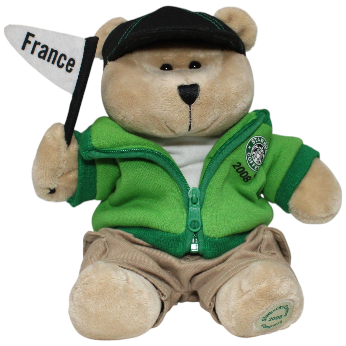 123000022124 Starbucks Coffee Company Starbucks Teddybär, 30th Edtion in the Bearista Bear Collection Kuscheltier Kumpel Leo 2008 25cm Beige