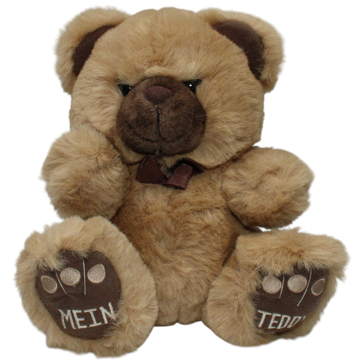 123000022128 Heunec Brauner Teddy "MEIN TEDDY" Kuscheltier Kumpel Leo 27cm _Vintage_ _Wieder Da_