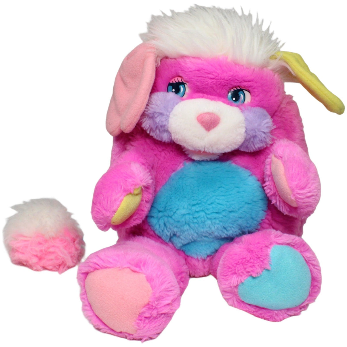 123000022133 Mattel Popples pink - weiß, wendbar Plüschfigur Kumpel Leo 1980er 25cm 35cm