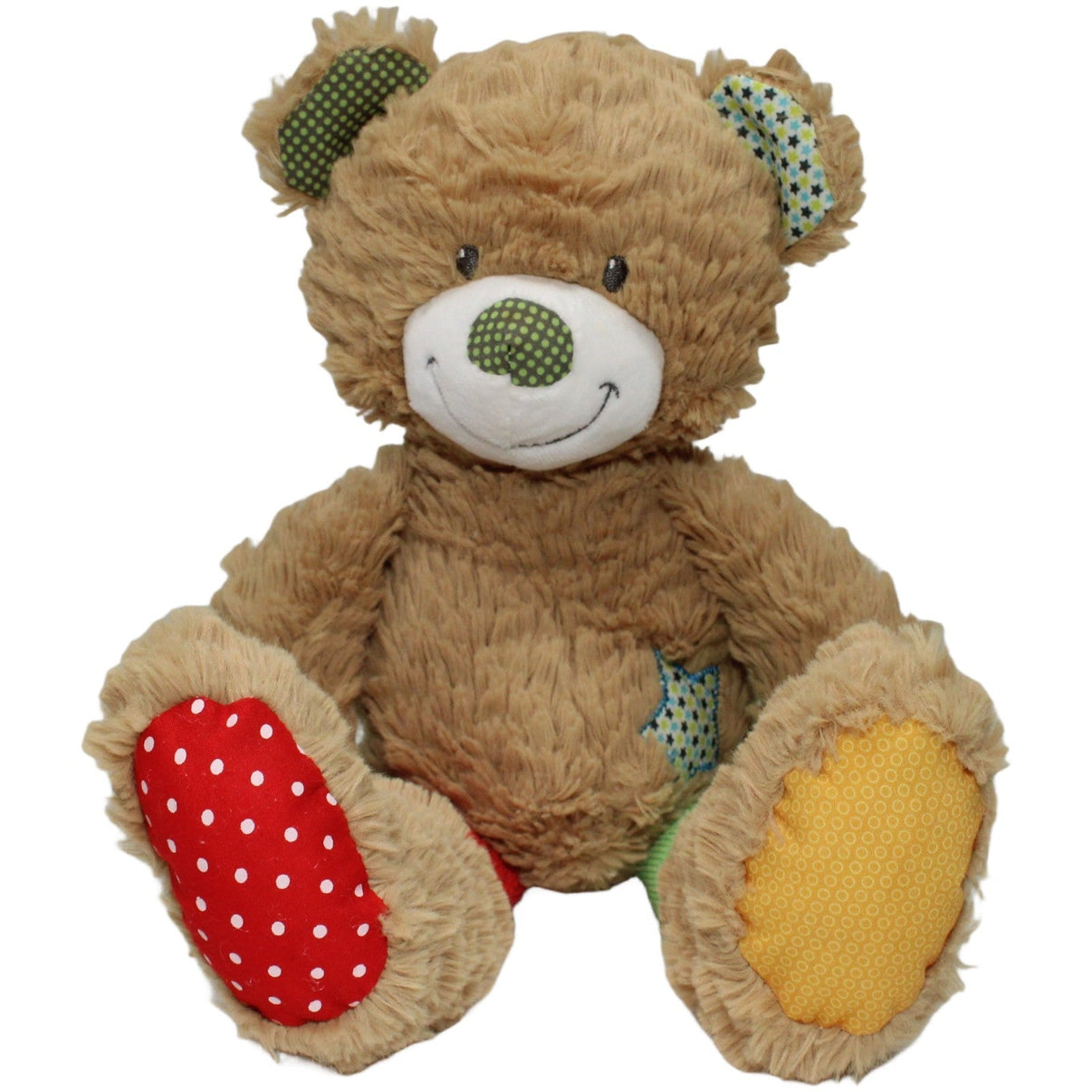123000022191 Nicotoy Süßer XL Schlenker Teddybär mit bunten Stoffen Kuscheltier Kumpel Leo 42cm ebay - 20 - stofftiere Gebraucht