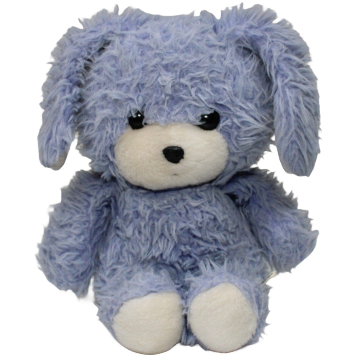 123000022196 Althans Club Süßer zotteliger Hase, blau Kuscheltier Kumpel Leo 25cm _Vintage_ Blau