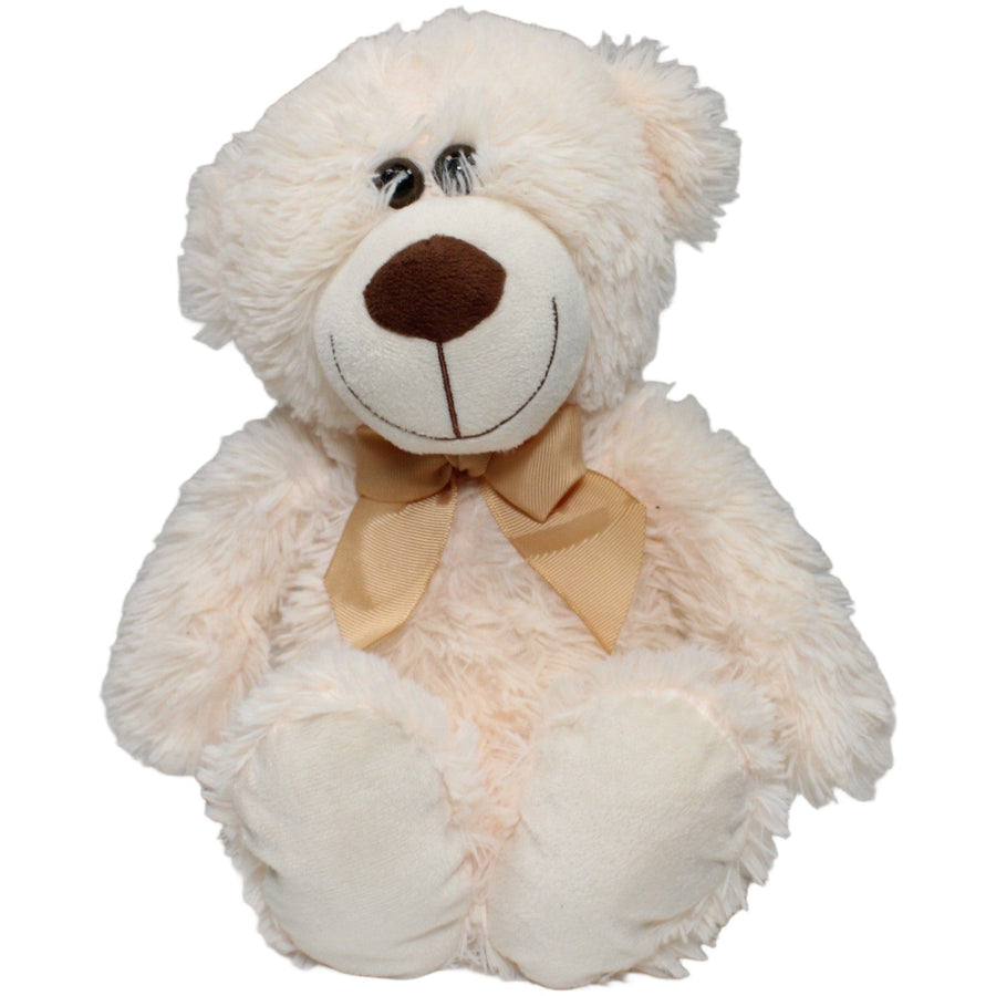 XL Oranger Teddybär mit Schleife