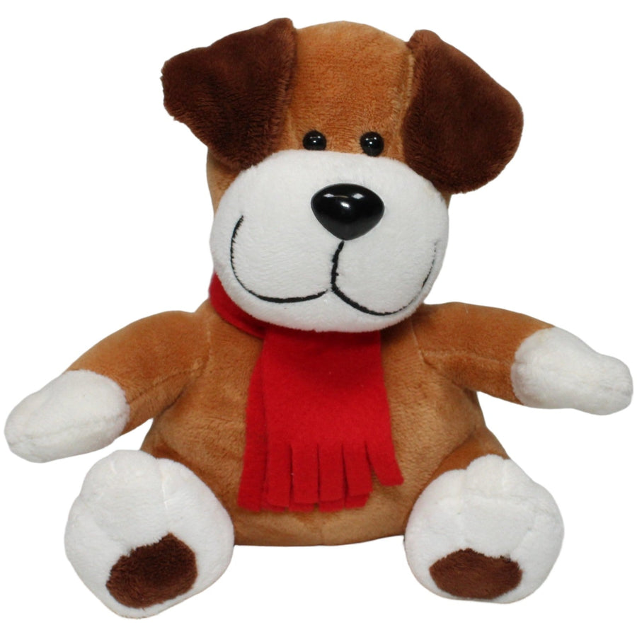 Hund mit rotem Schal