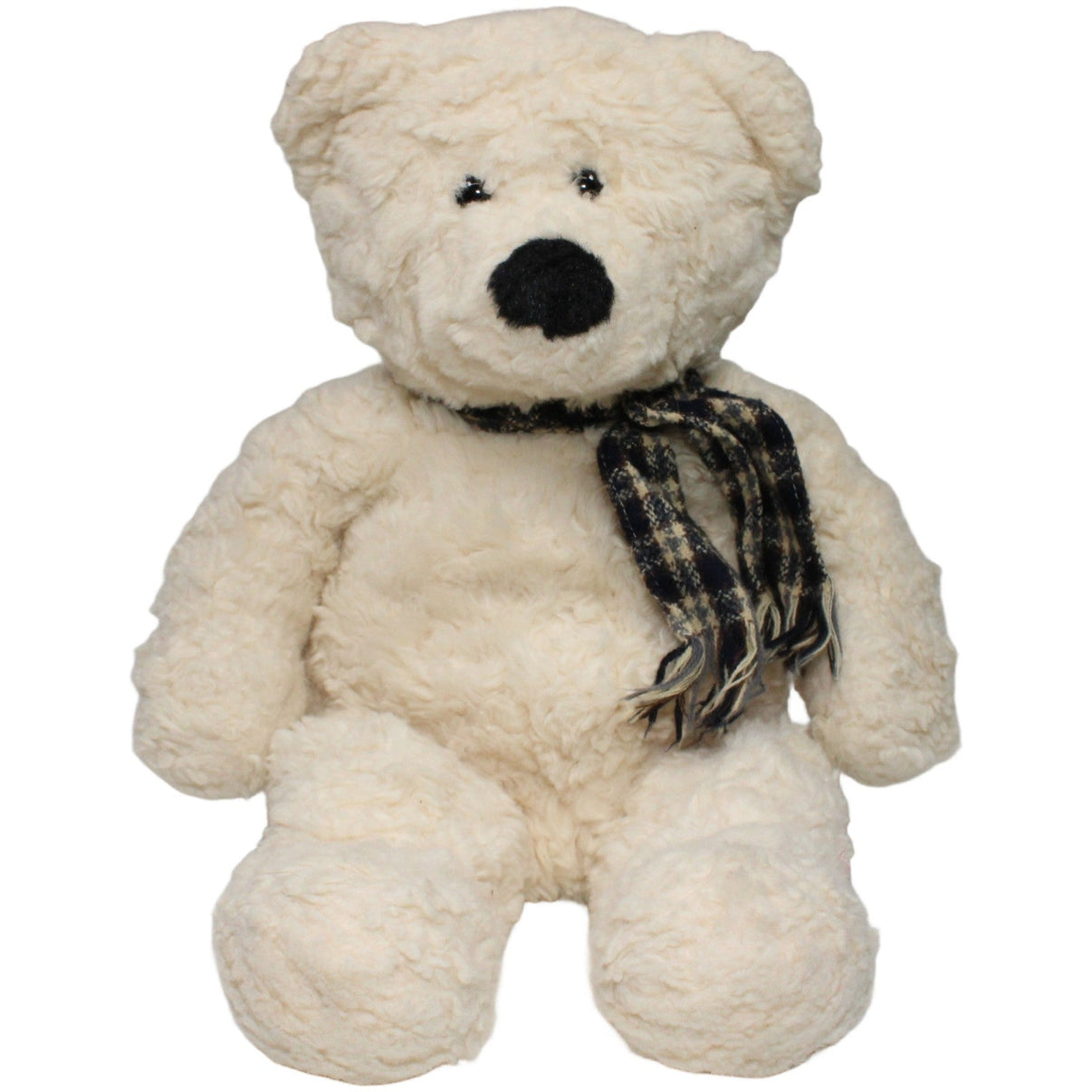 123000022295 Kuschelwuschel XL weißer Teddybär mit Schal Kuscheltier Kumpel Leo 45cm Beige ebay - 20 - stofftiere