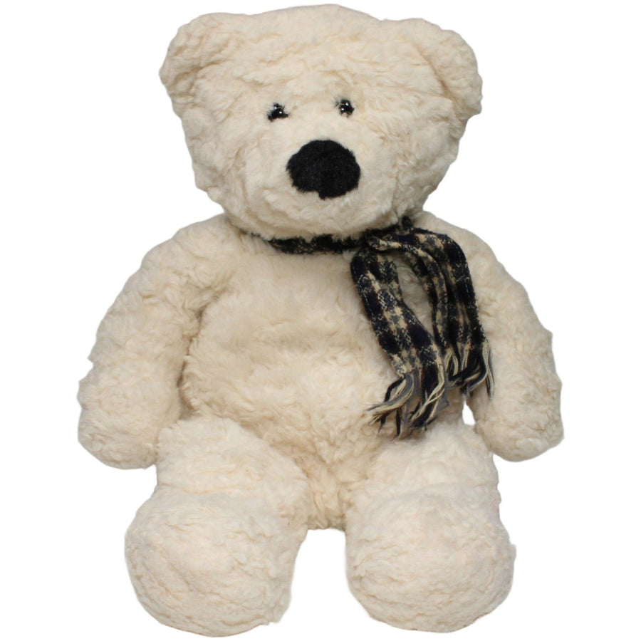 XL weißer Teddybär mit Schal