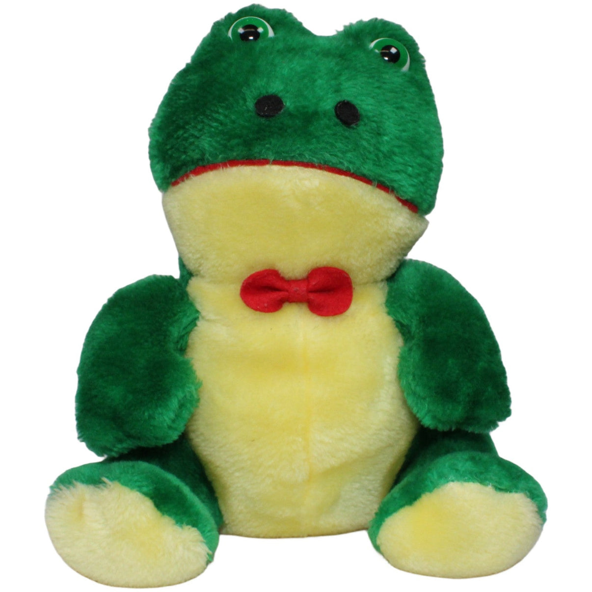 123000022296 L. Hoenicke Süßer Frosch mit roter Schleife Kuscheltier Kumpel Leo 27cm _Vintage_ ebay - 20 - stofftiere