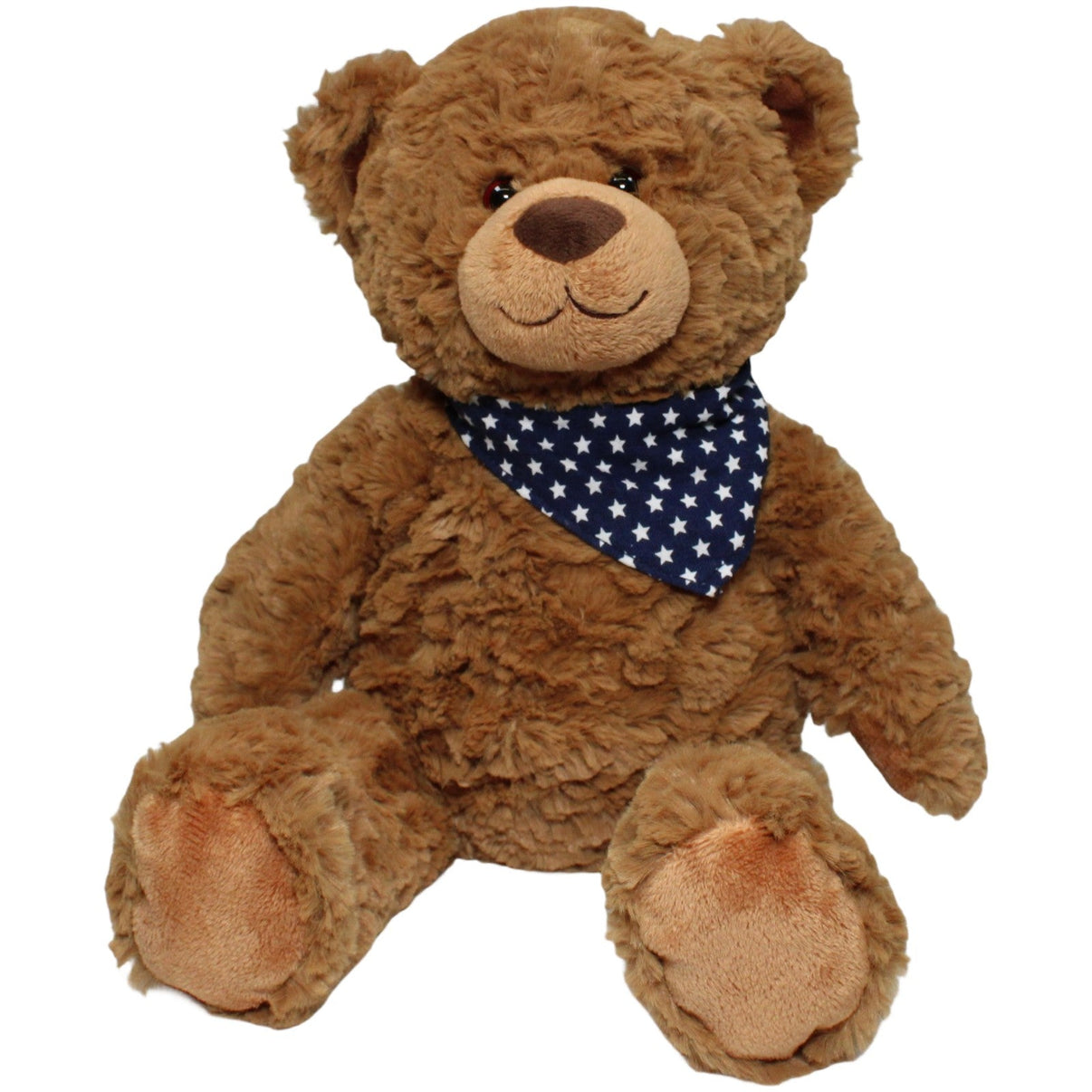 123000022354 Teddy - Hermann XL Teddybär mit Sternen - Halstuch Kuscheltier Kumpel Leo 40cm Blau Braun