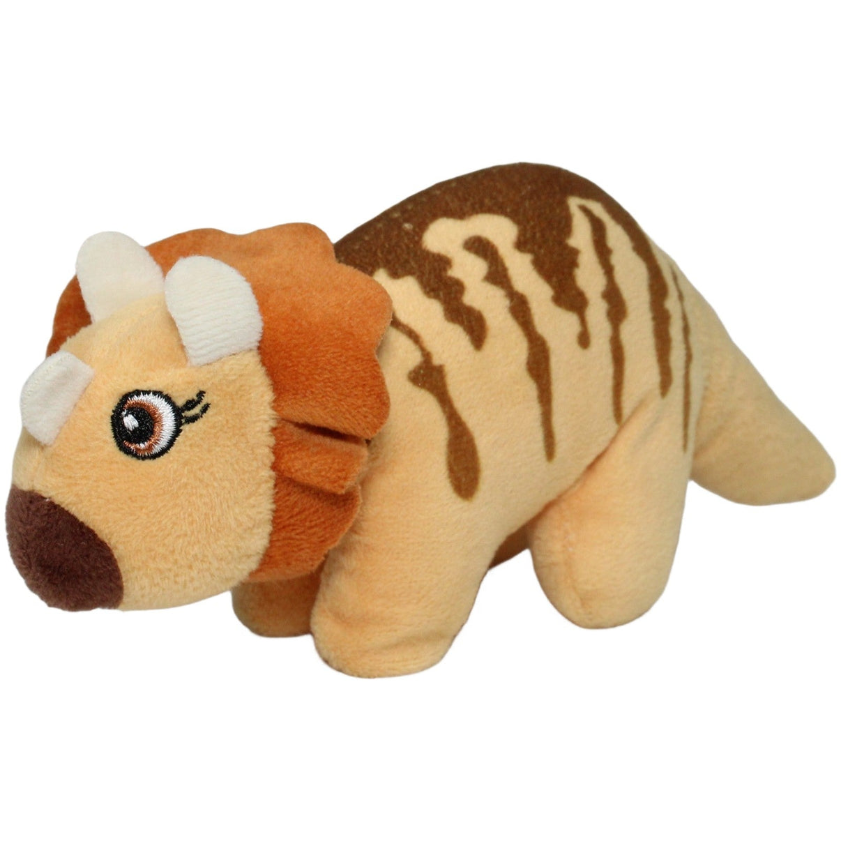 123000022374 Unbekannt Triceratops, helbraun Kuscheltier Kumpel Leo 21cm Beige Braun