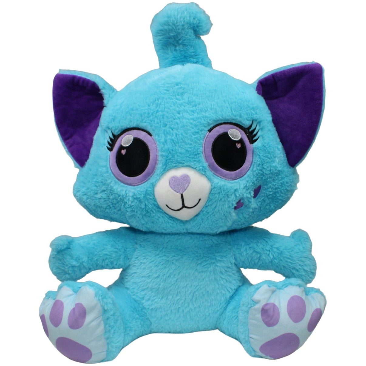 123000022375 The Cookie Company Ojo, XL blaues Kätzchen Kuscheltier Kumpel Leo 40cm Action Blau