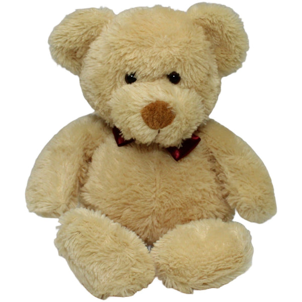 Schlenker Teddybär mit roter Fliege, beige