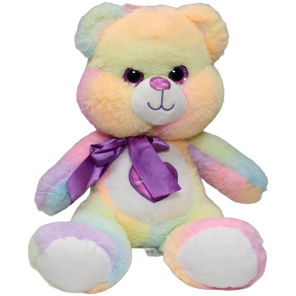 Flos Toys, XL Regenbogen-Teddybär "LOVE"