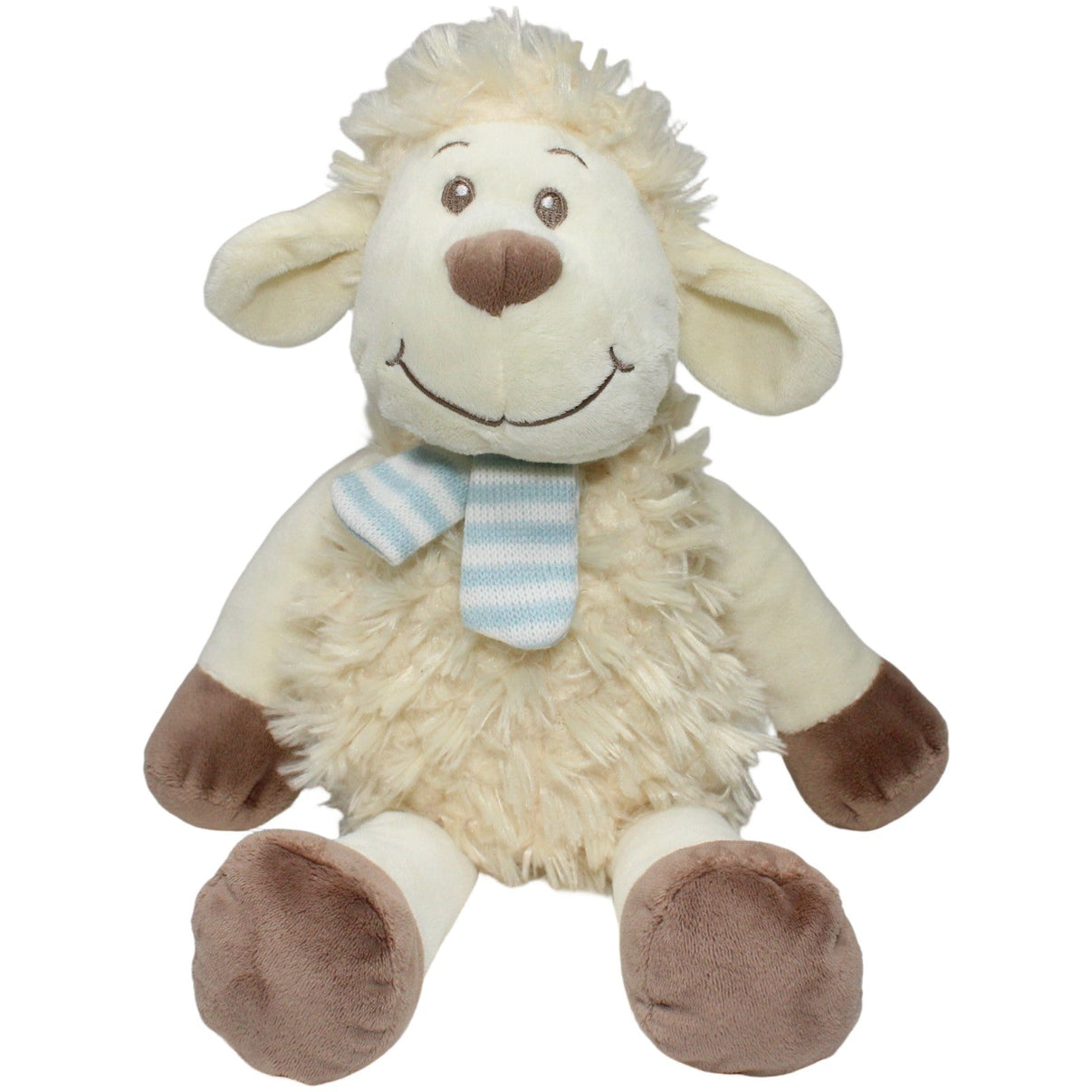 123000022435 Brauns - Heitmann Süßes weiches Schlenker - Schaf mit Schal Kuscheltier Kumpel Leo 40cm _Wieder Da_ Beige