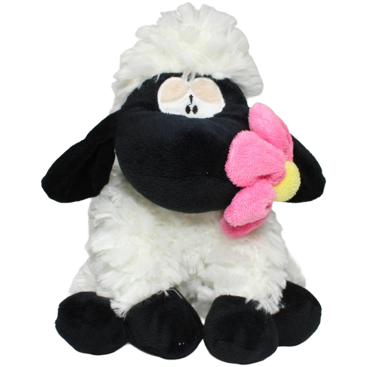 123000022470 FLOTI Flos Toys, sitzendes Schaf mit Blume Kuscheltier Kumpel Leo 25cm ebay - stofftiere Gebraucht