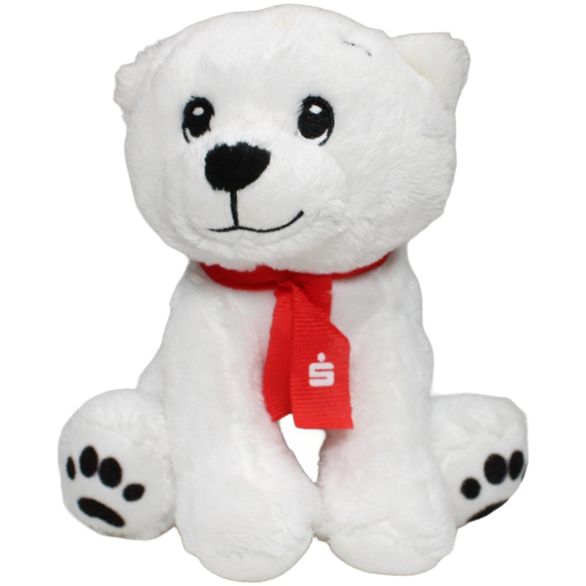 123000022487 team - d Sparkasse, Eisbär mit rotem Schal Kuscheltier Kumpel Leo 19cm ebay - stofftiere Eisbär