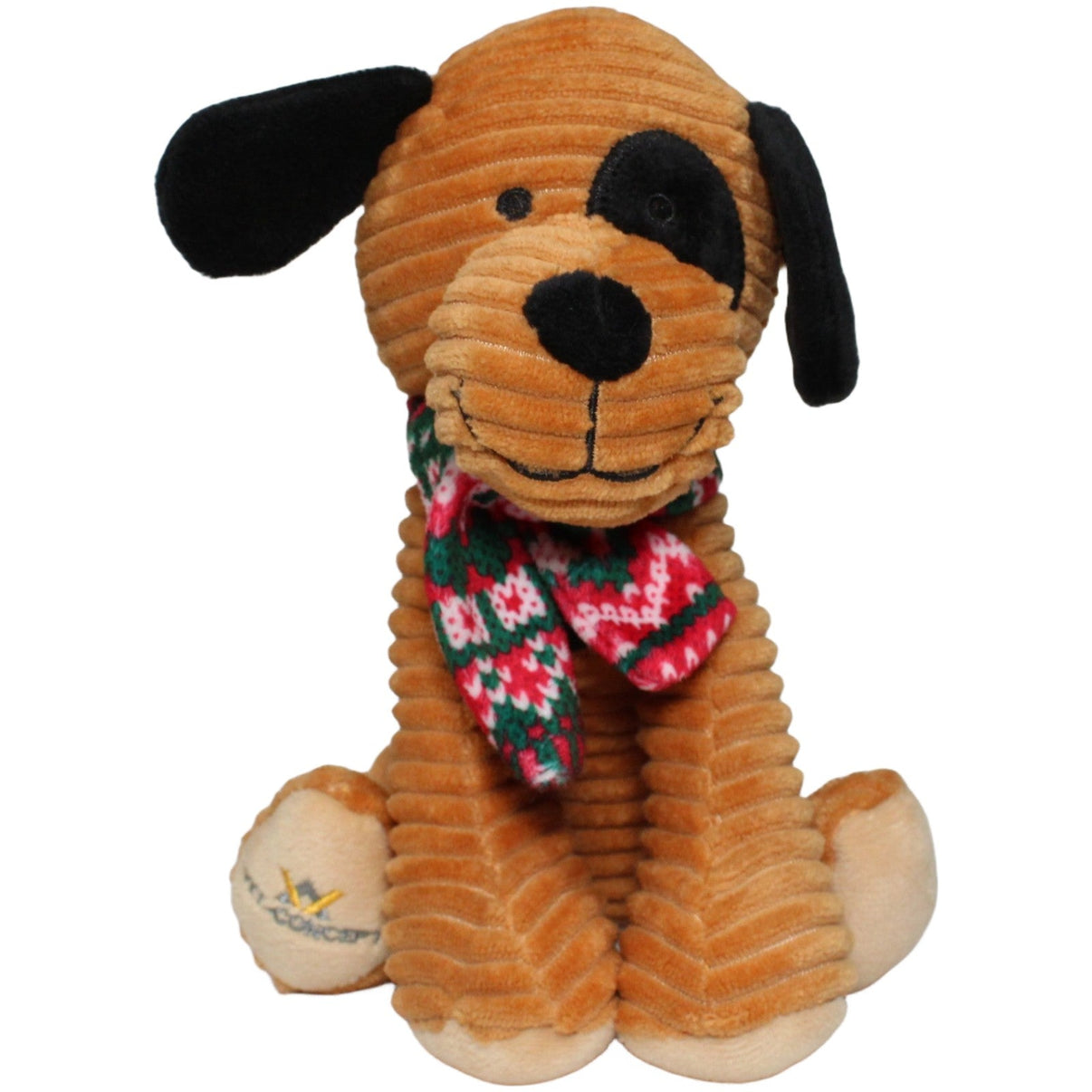 123000022505 Vet Concept Sitzender Cord - Hund mit Schal, hellbraun Hundespielzeug Kumpel Leo 20cm Braun ebay - stofftiere