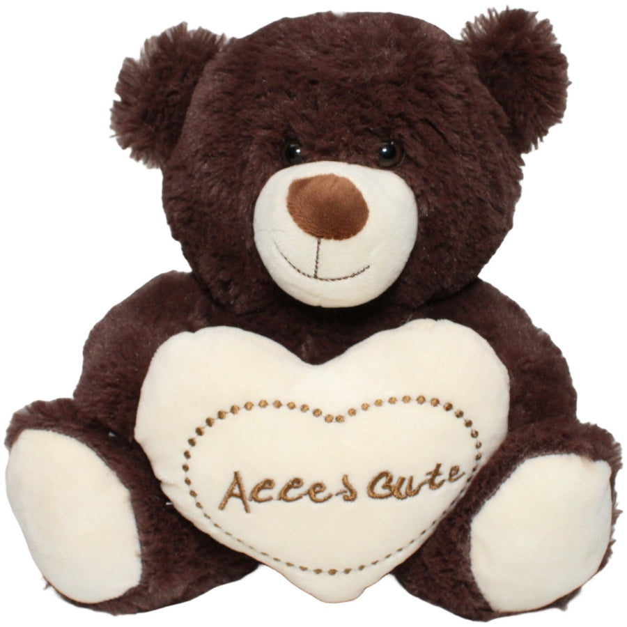 Kuschelfreund, sitzender Teddy mit Herz "Alles Gute"