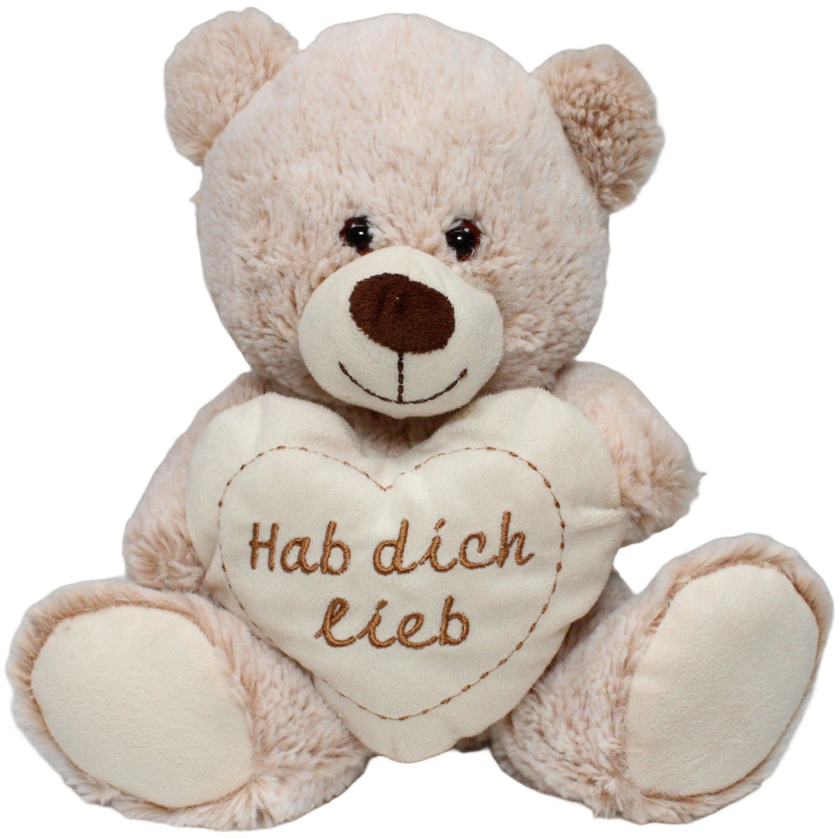 123000022519 TEDI Kuschel - Freunde, sitzender Teddy mit Herz "Hab dich lieb" Kuscheltier Kumpel Leo 25cm Beige ebay - 20 - stofftiere
