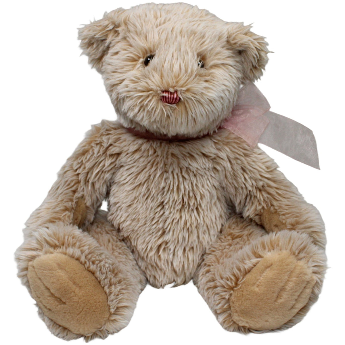 123000022540 Douglas XL Teddy mit rosa Schleife Kuscheltier Kumpel Leo 43cm Beige ebay-20-stofftiere