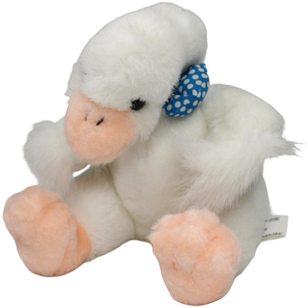 Gans mit blauer Schleife