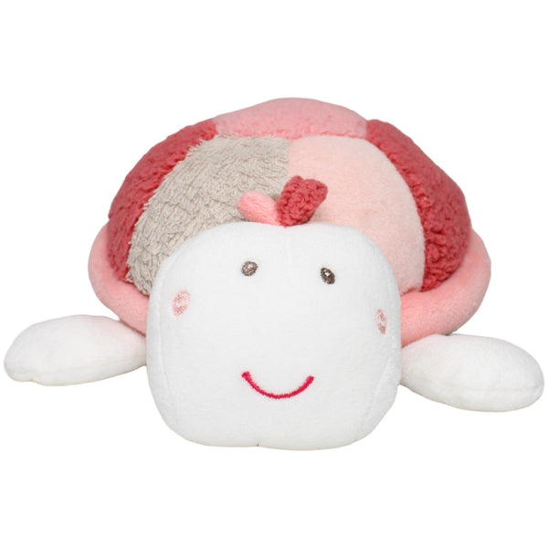 Weiße Schildkröte mit rosa Panzer