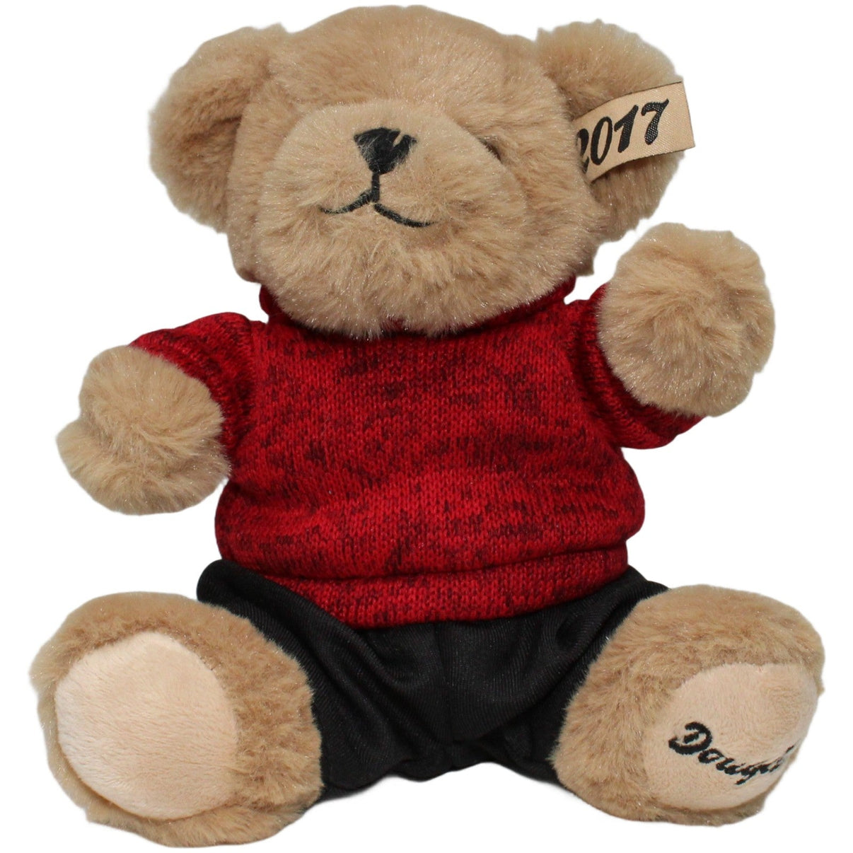 123000022607 Douglas Teddybär mit Pulli & Hose, 2017 Kuscheltier Kumpel Leo 2017 22cm Braun