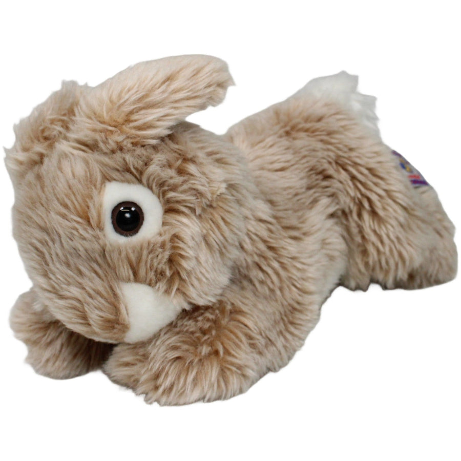 Liegender Hase, braungrau-weiß