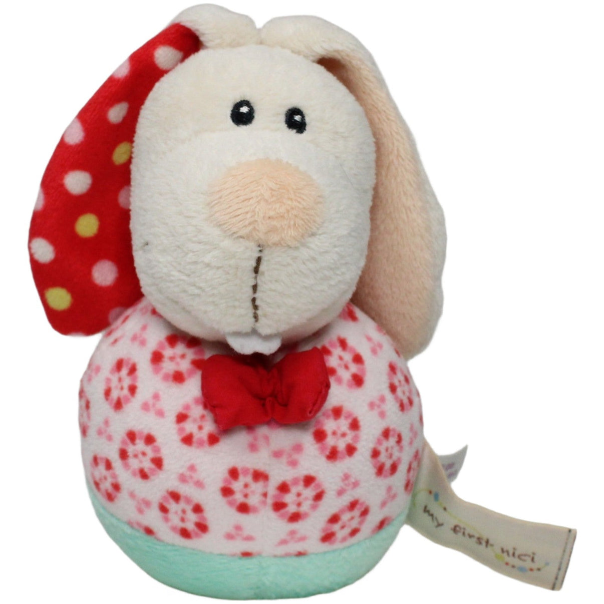 123000022717 NICI My first NICI, Steh - Auf - Hase Glockenspiel Kumpel Leo 15cm Beige Blau