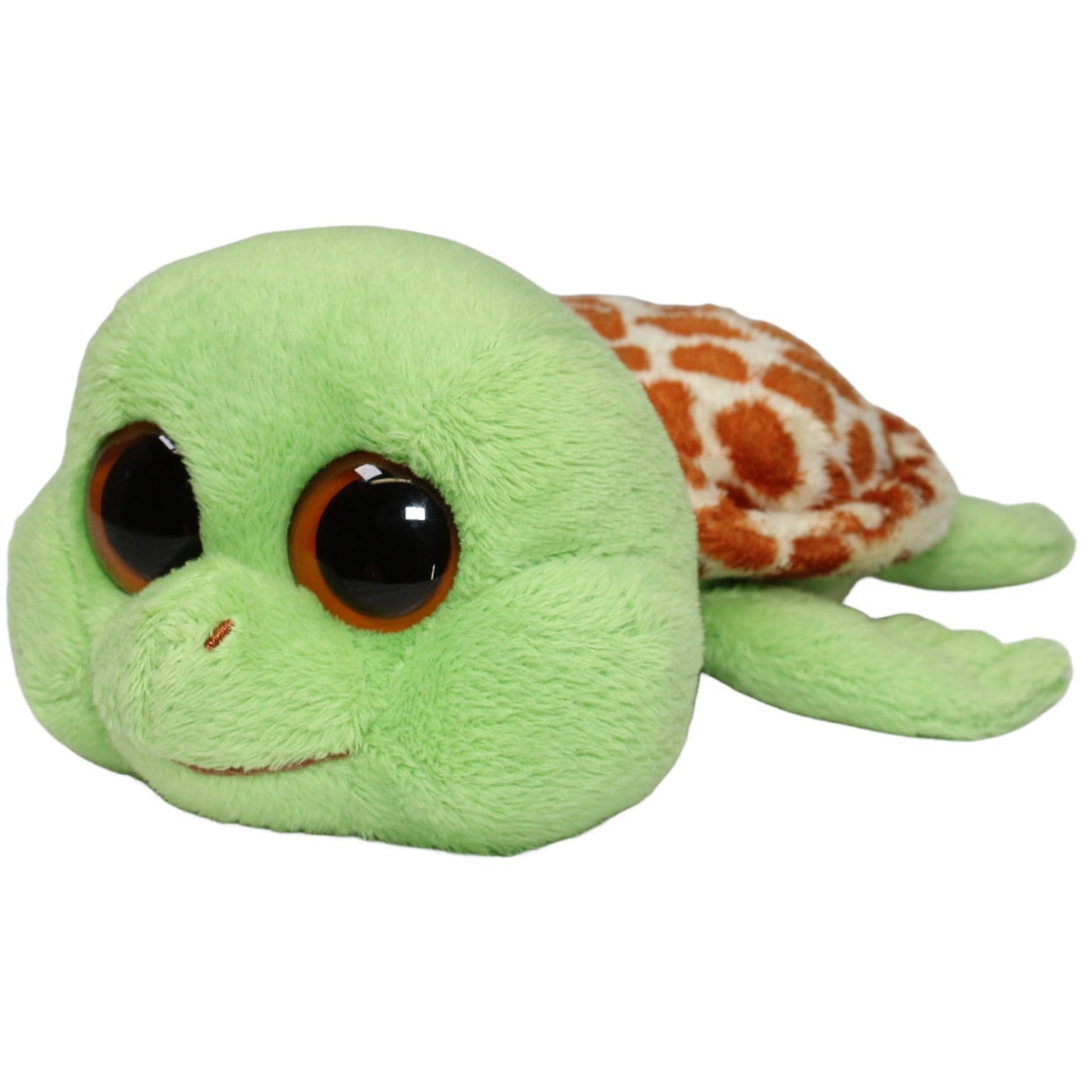 123000022736 TY Schildkröte, grün Kuscheltier Kumpel Leo 20cm Beige Braun
