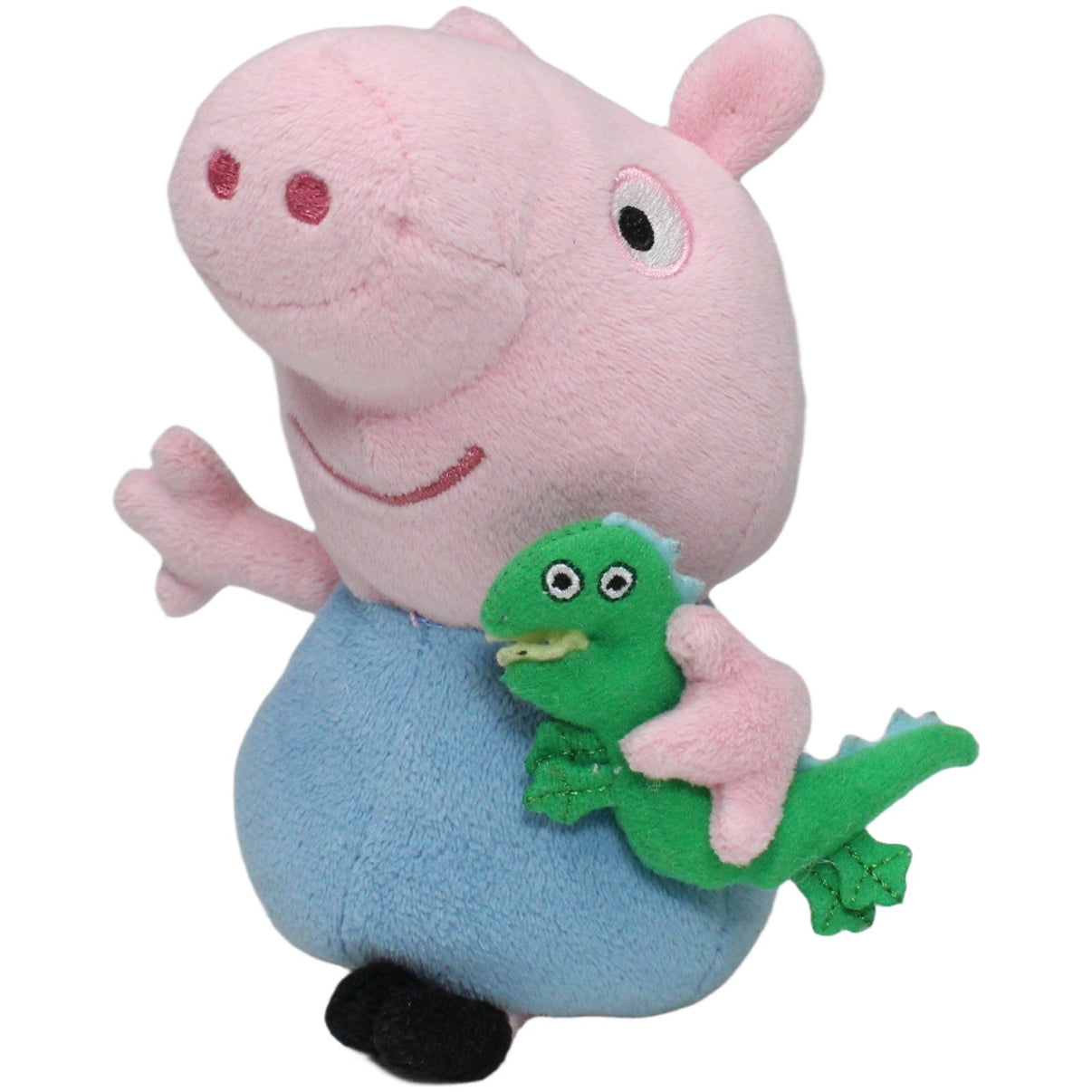 123000022773 TY Schorsch mit Sausia aus Peppa Wutz, klein Kuscheltier Kumpel Leo 15cm Blau Charakter