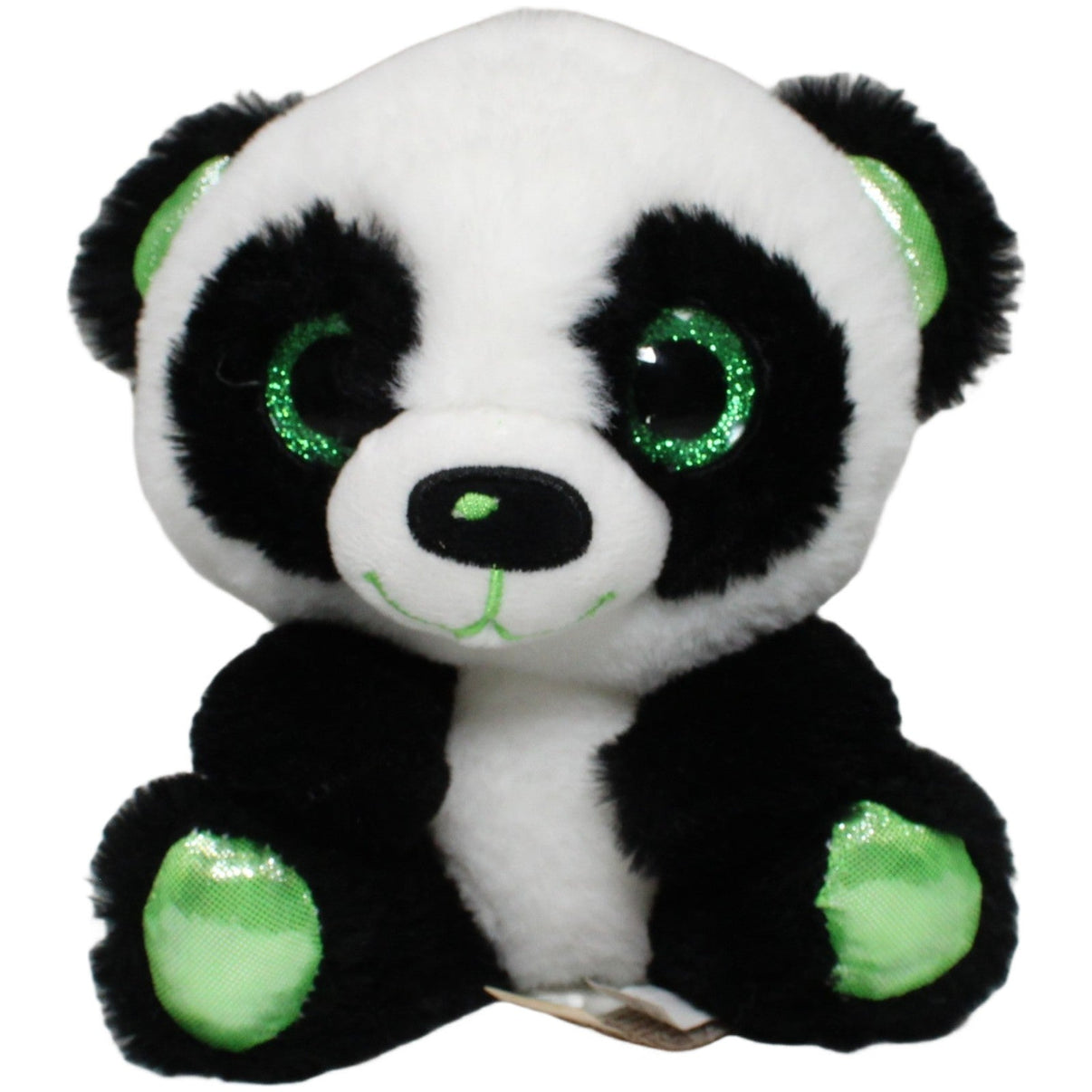 123000022786 Morgenroth Süßer Panda mit Glubschaugen & Glitzer, grün Kuscheltier Kumpel Leo 19cm ebay - stofftiere Gebraucht