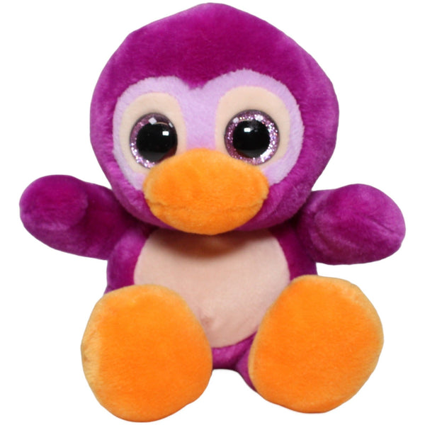 Pinguin mit Glitzer-Augen, lila