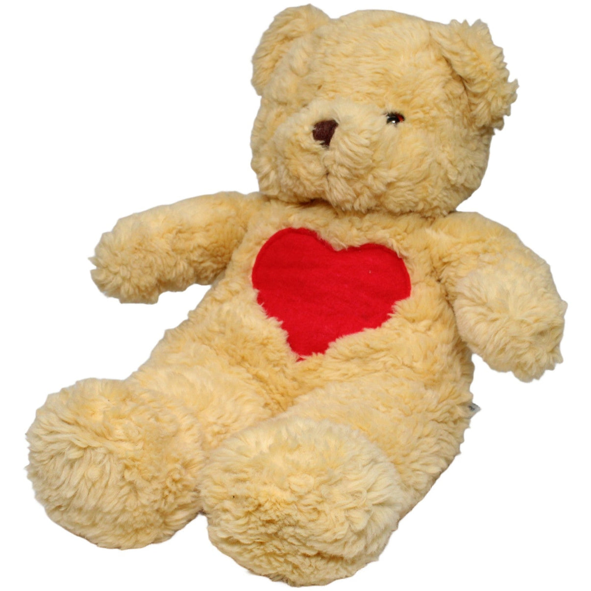123000022799 Heunec Zotteliger großer Teddybär mit rotem Herz Kuscheltier Kumpel Leo 37cm Beige ebay - 20 - stofftiere