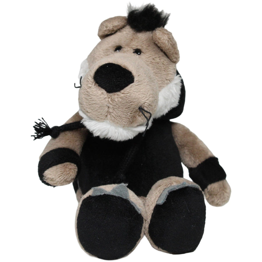 Schlenker-Wolf mit schwarzem Hoodie