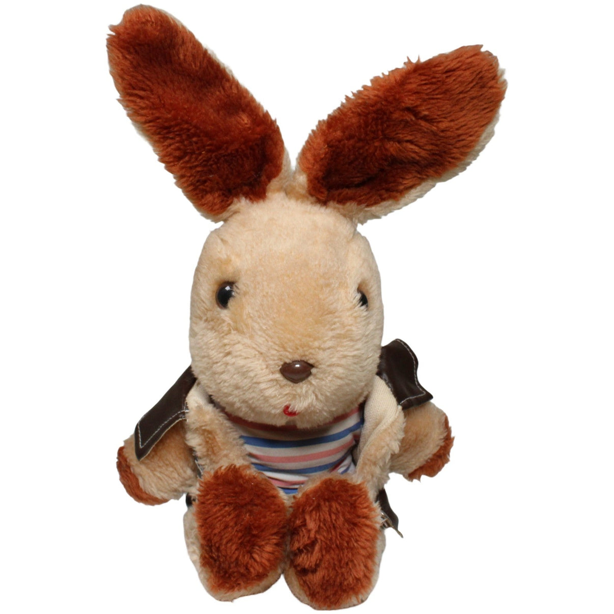 123000022855 Heunec Exclusive, Großer Hase mit Jacke Kuscheltier Kumpel Leo 36cm Beige Braun