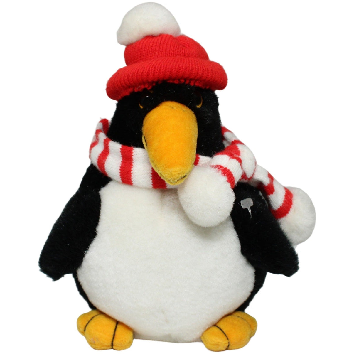 123000022874 Rudolf Schaffer Collection Pinguin Pingy mit roter Mütze & Schal Kuscheltier Kumpel Leo 18cm _Vintage_ ebay - stofftiere