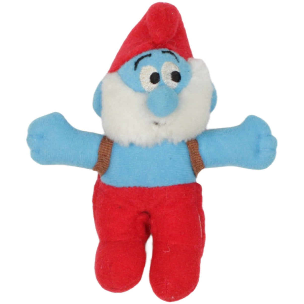 123000022988 McDonald's Happy Meal: 2000, Papa Schlumpf (7/2000) Plüschfigur Kumpel Leo 12cm 2000 _Vintage_