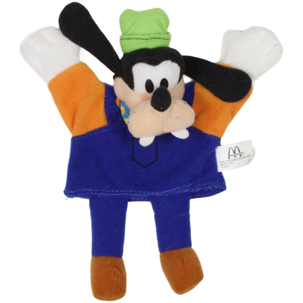 123000023000 McDonald's Happy Meal: Disneyland Paris, Goofy Handpuppe Kumpel Leo 17cm 2001 _Vintage_