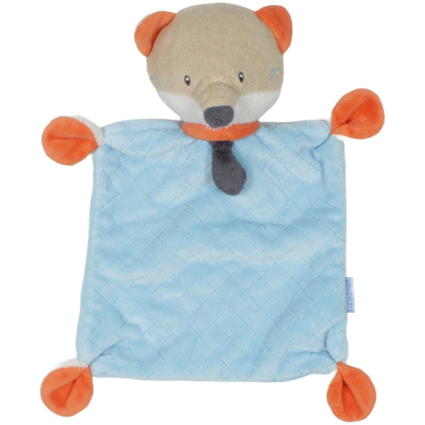 Fuchs mit Krawatte, blau