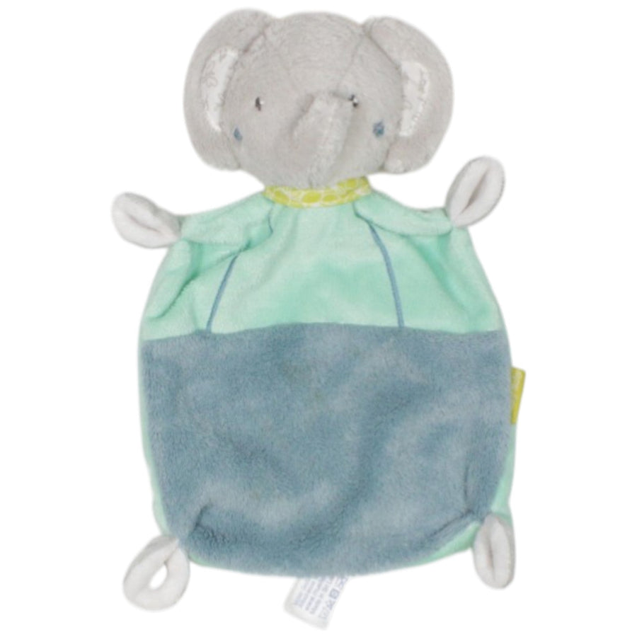 Süßer Elefant, grün-blau
