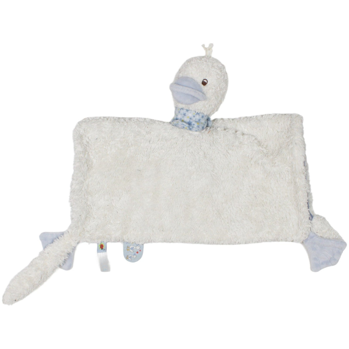 123000023090 Die Spiegelburg BabyGlück, Gans mit Sternenhalstuch Schmusetuch mit Fingerpuppe Kumpel Leo 30cm Blau ebay - schmusetuecher
