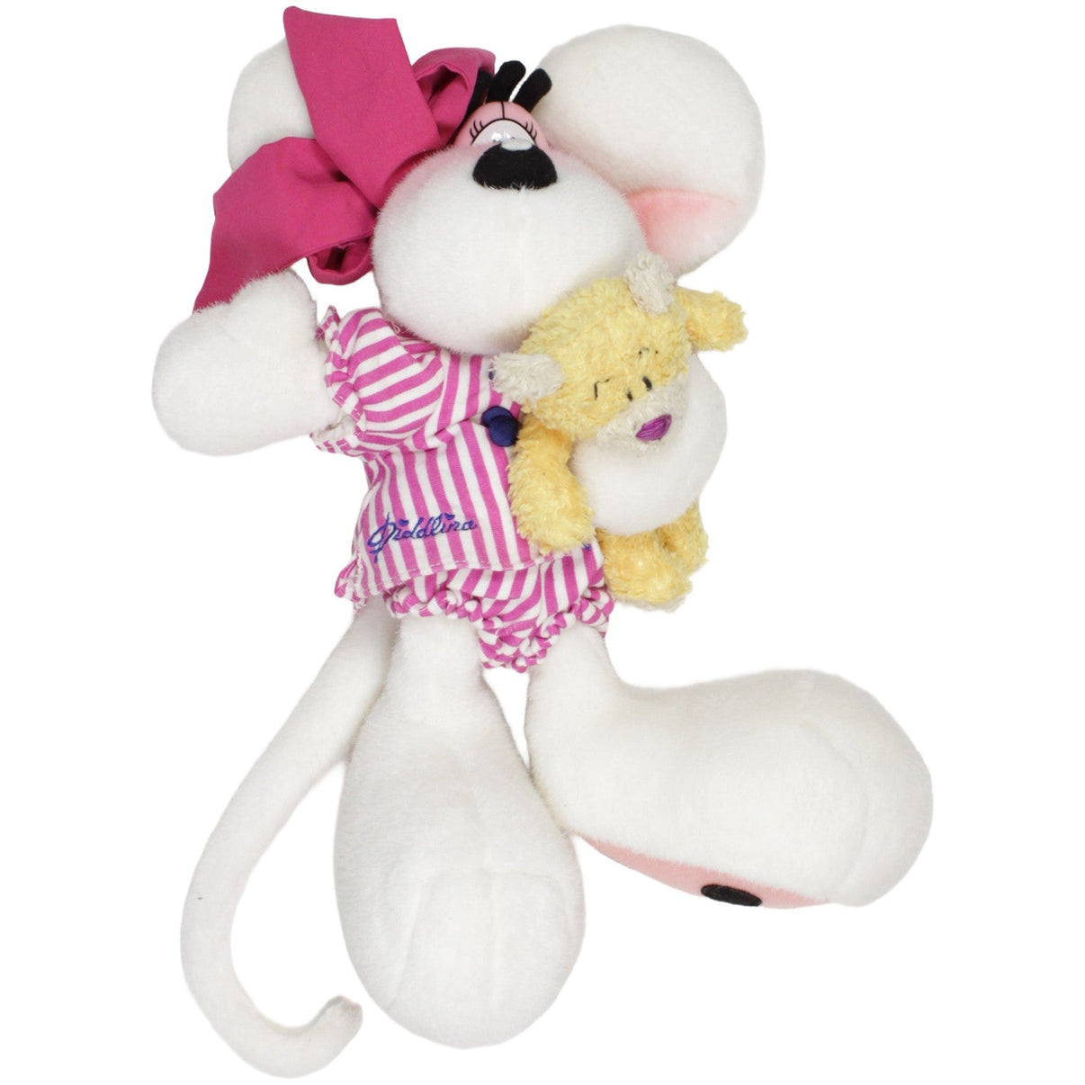 123000023118 Depesche Diddlina mit Teddybär im Arm Kuscheltier Kumpel Leo 35cm _Vintage_ ebay - 20 - stofftiere