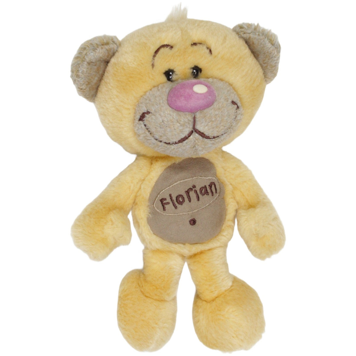 123000023120 Depesche Pimboli mit Namen "Florian" Kuscheltier Kumpel Leo 22cm _Vintage_ Beige