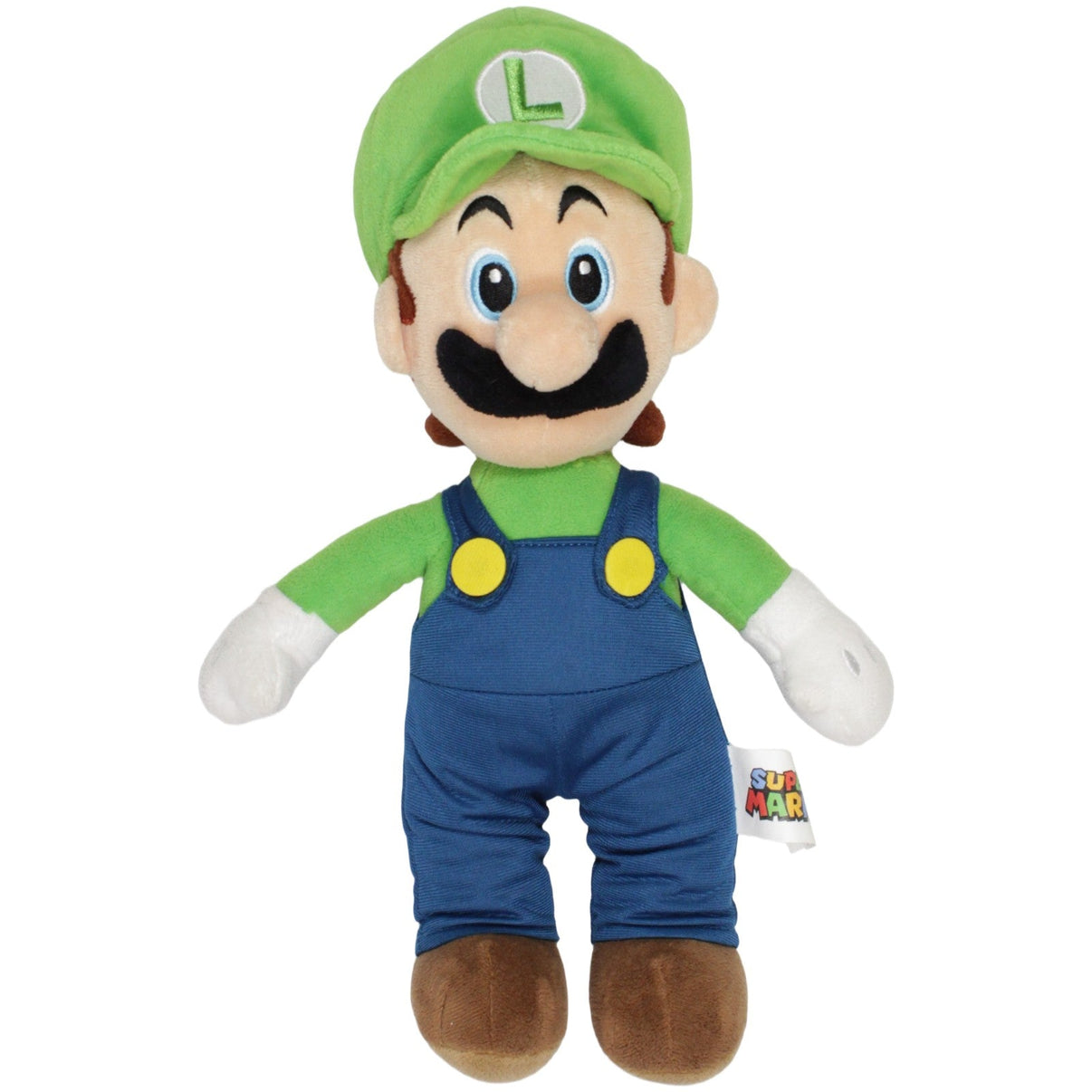 123000023157 Simba Luigi aus Super Mario, groß Plüschfigur Kumpel Leo 34cm Blau Charakter