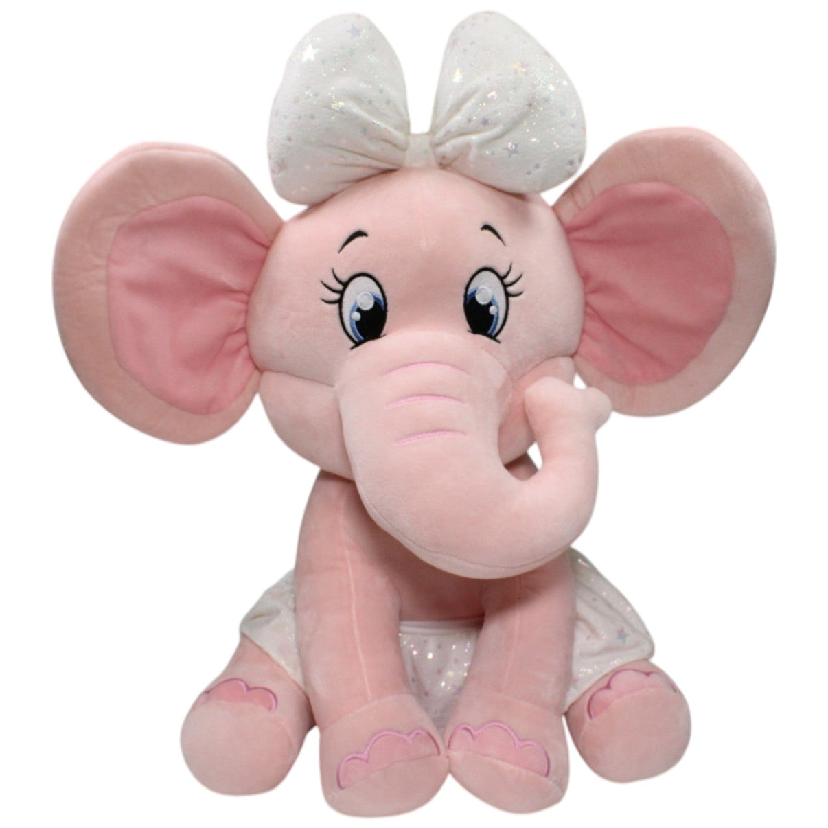 123000023205 Unbekannt XL Rosa Elefant mit Schleife und Rock, sitzend Kuscheltier Kumpel Leo 50cm ebay - 20 - stofftiere Elefant